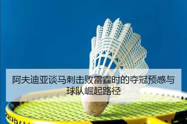 阿夫迪亚谈马刺击败雷霆时的夺冠预感与球队崛起路径 - milan